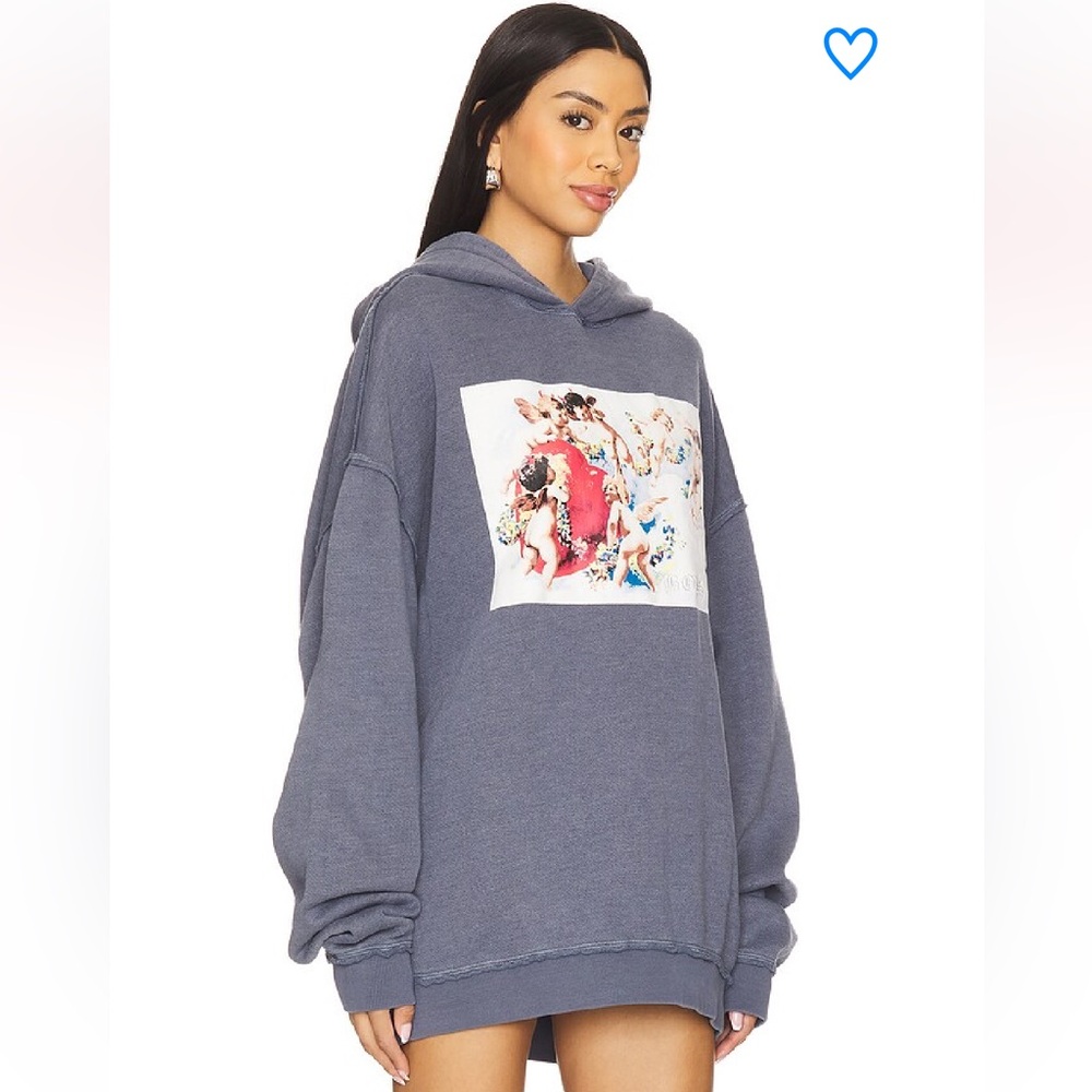 Boys lie denim graphic oversized hooded sweatshirt hoodie angels 23421 - Picture 8 of 16